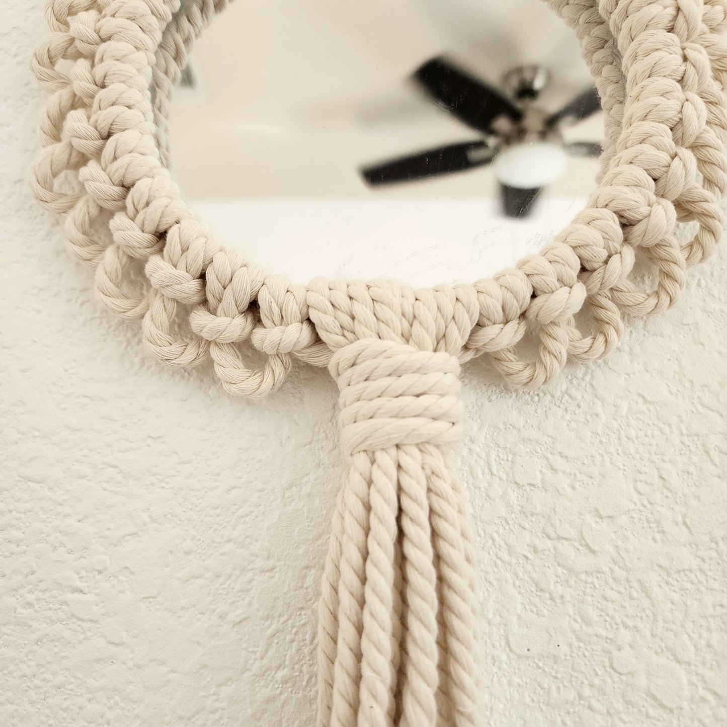 Mandala Wall Hanging with mirror, Boho Decor