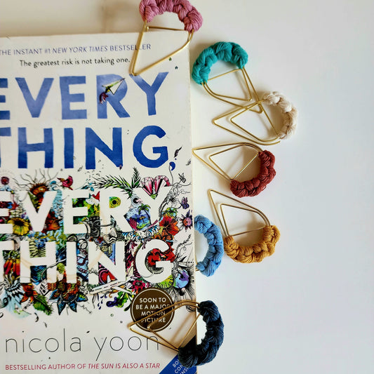 Macrame Minimalist Bookmark Charm