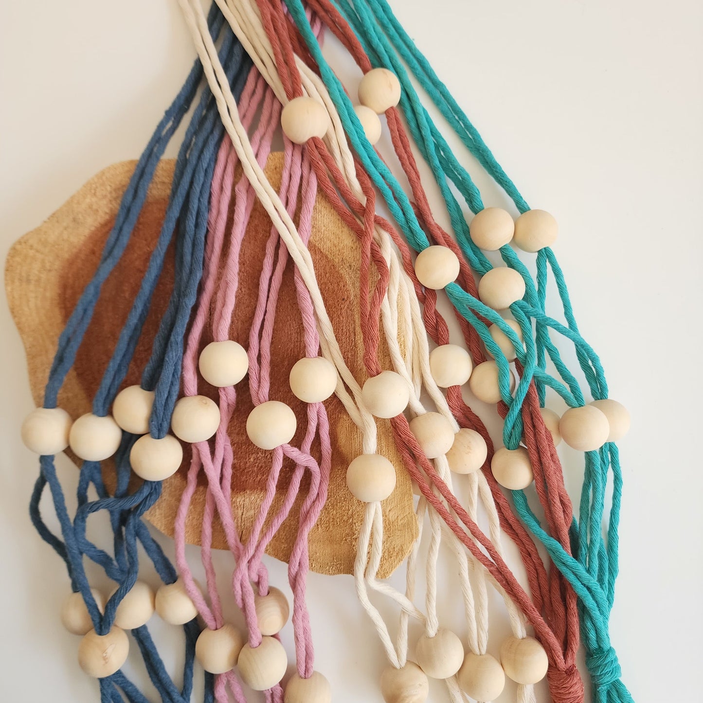 Beaded Macrame Plant Hanger- adjustable for Any different planters