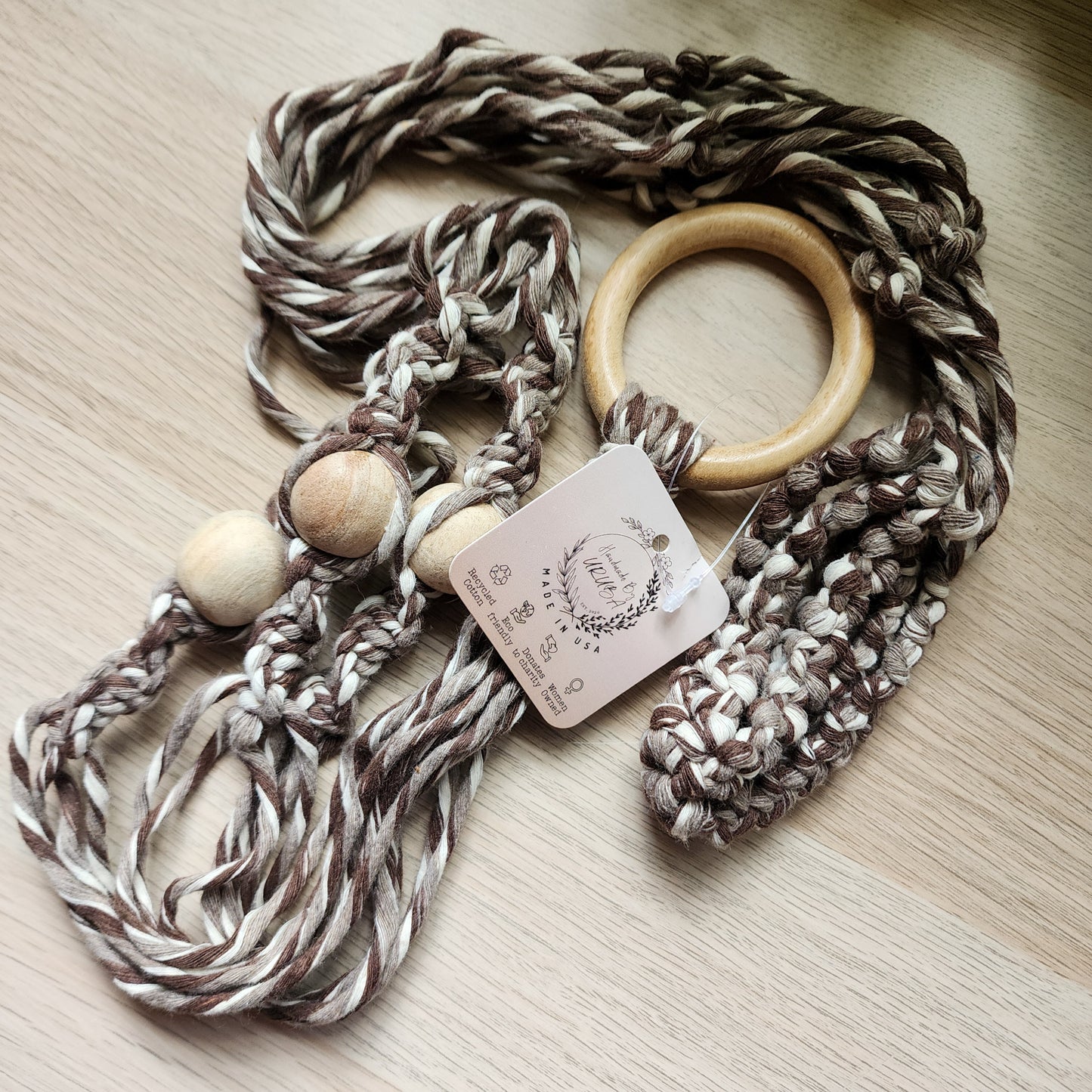 Twisted Harmony Macrame Plant Hanger| Pack of 5 - $10 each | WHOLESALE