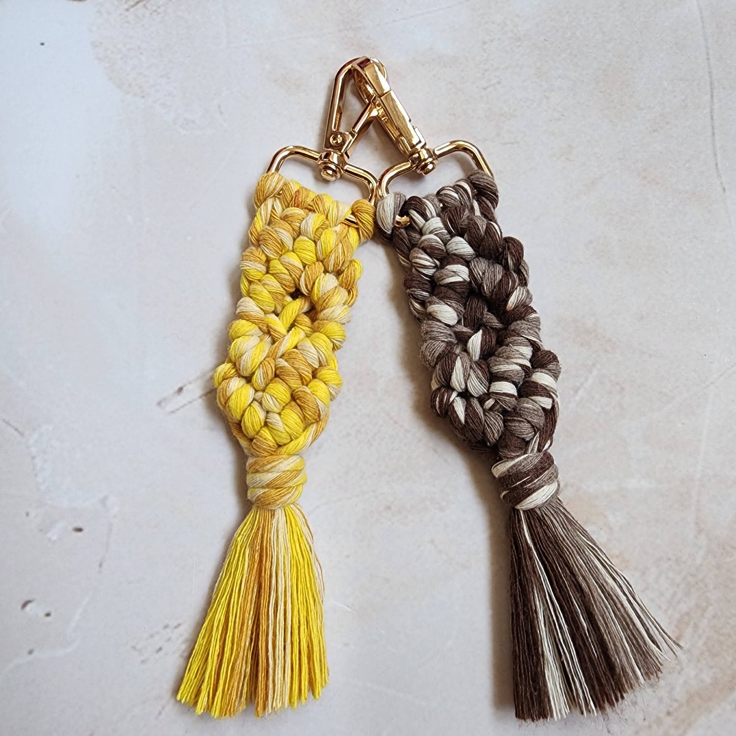 Colorful Macrame Keychain | Braided Tassel Charm