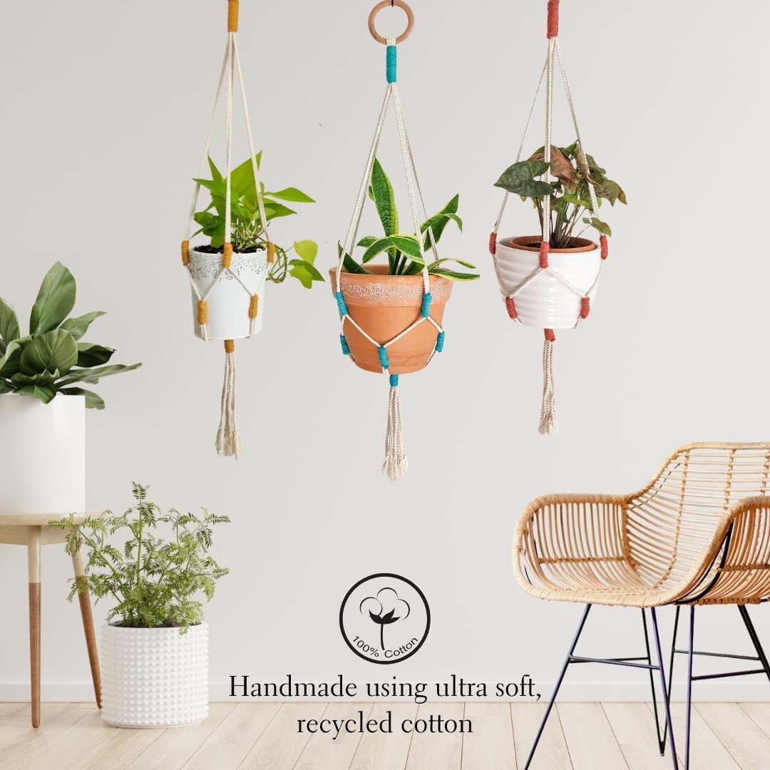 Color Block Plant Hangers (Cityscape)