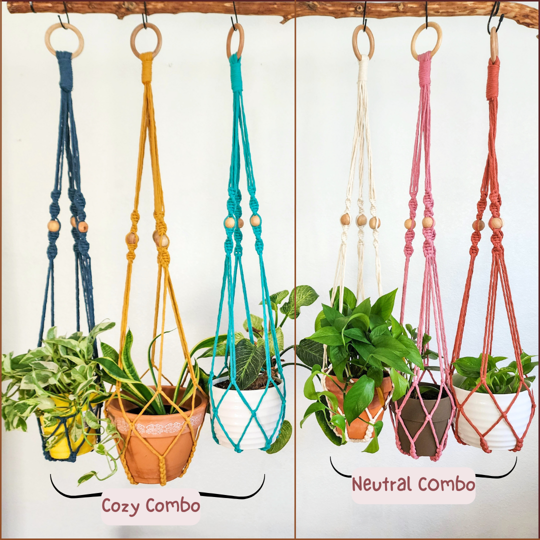 Macrame Plant Hanger With No Tassels