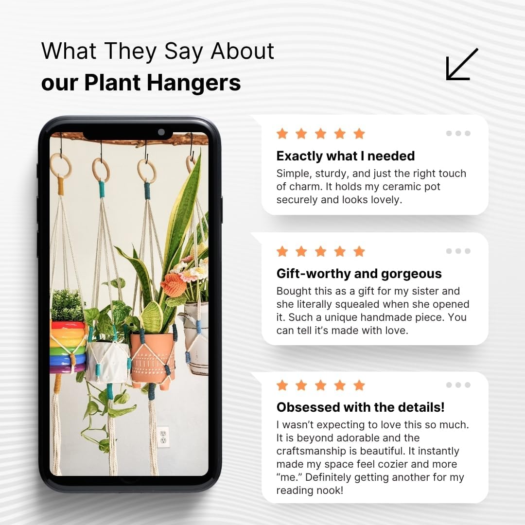 Color Block Plant Hangers (Cityscape)