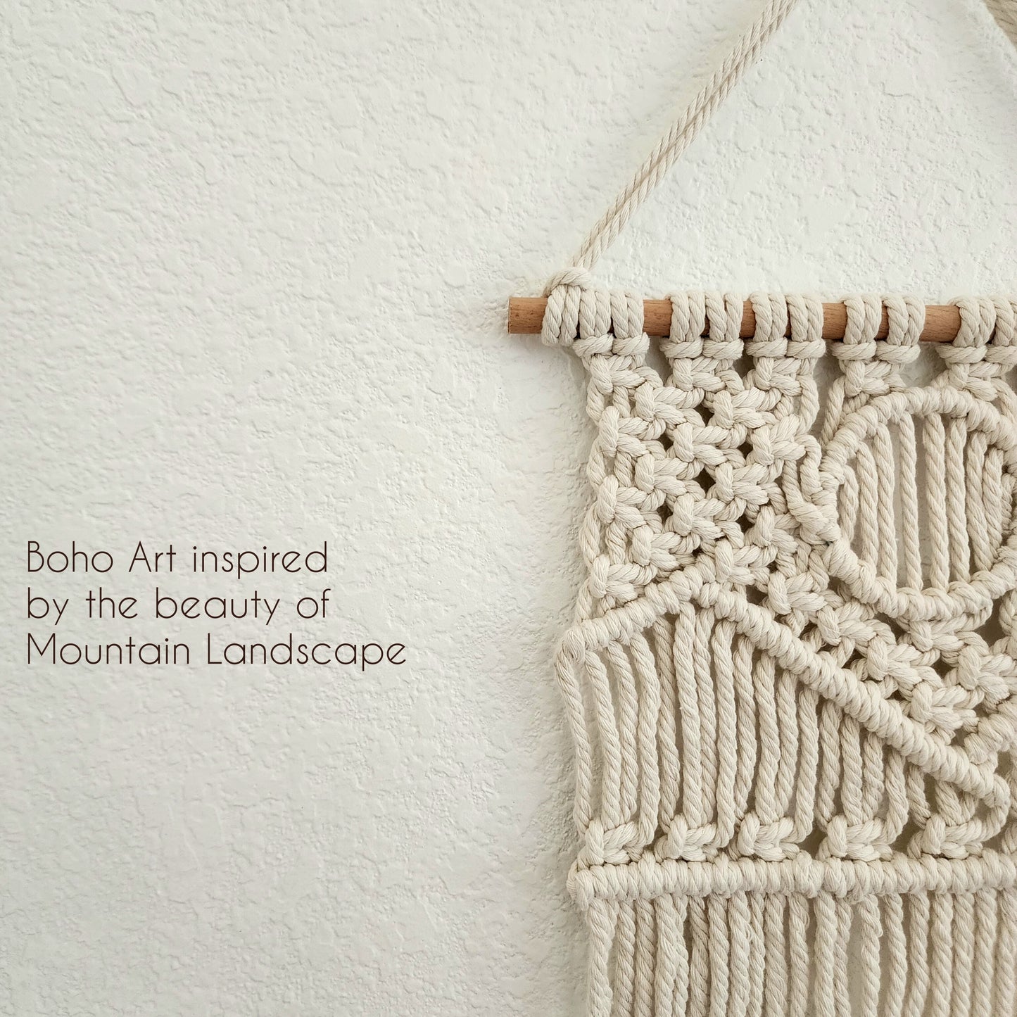 Landscape Wall Hanging, Handwoven Wall Tapestry