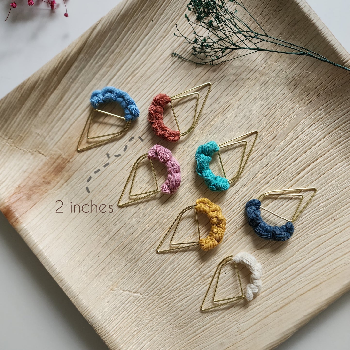 Macrame Minimalist Bookmark Charm