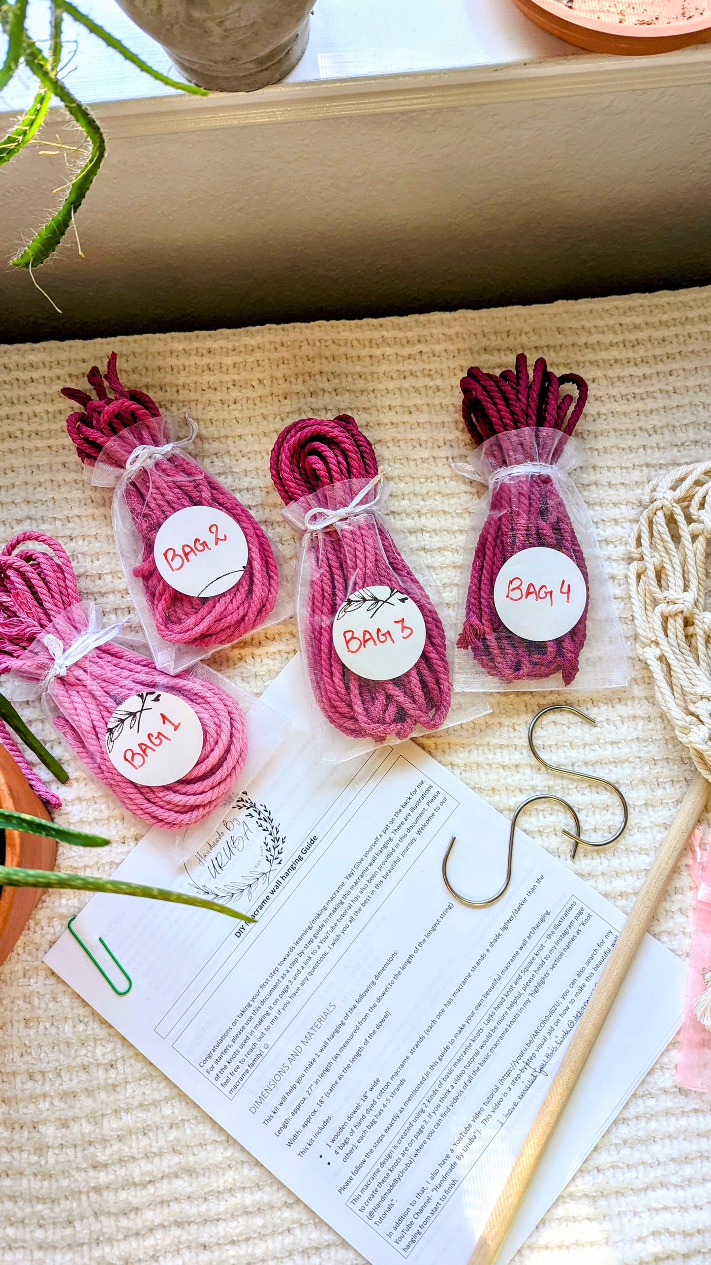 DIY Beginners Macrame Kit & Step-by-Step guide