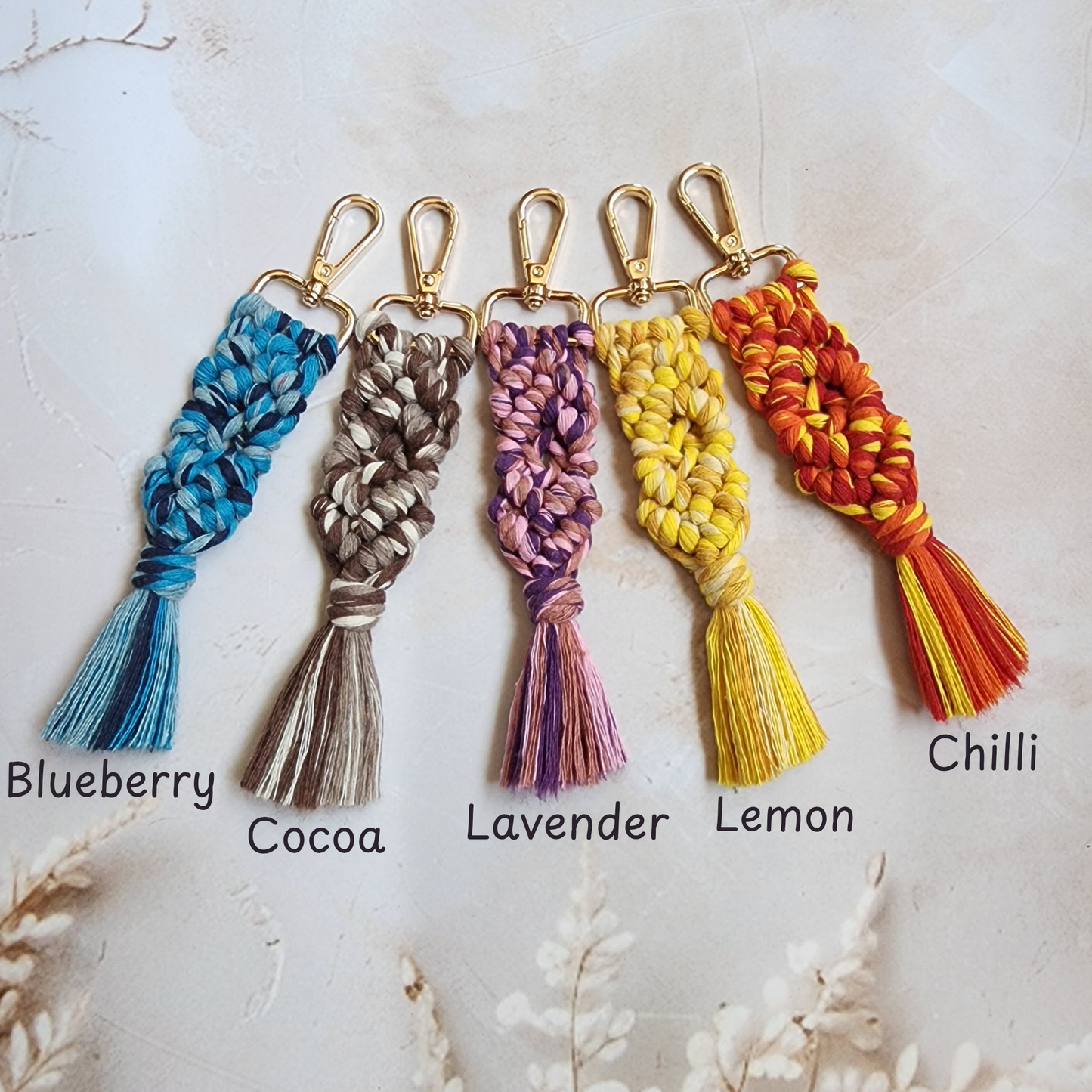 Colorful Macrame Keychain | Braided Tassel Charm