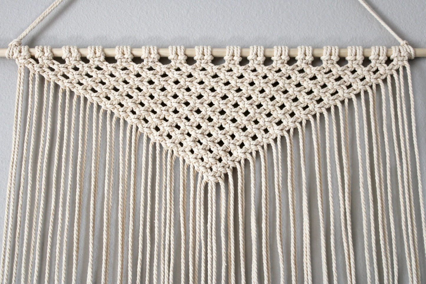 Minimalist wall hanging, Natural Off-White tapestry