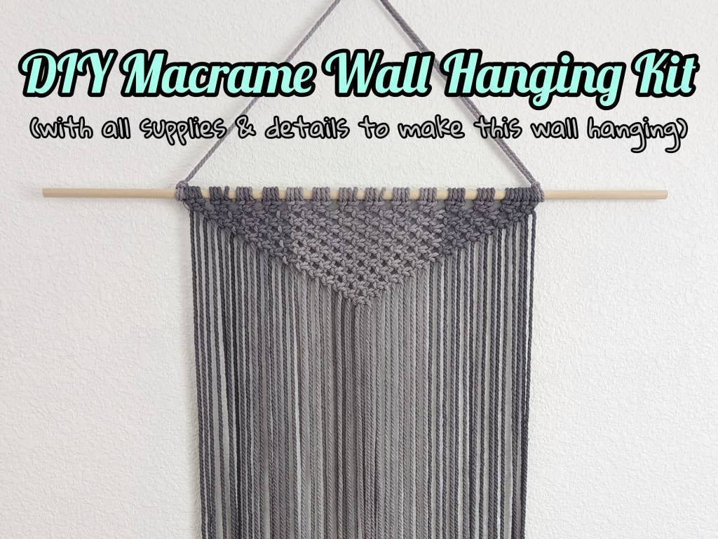 DIY Beginners Macrame Kit with all supplies needed and Instructional  step-by-step guide, Macrame Wall Hanging, Bohemian Wall Decor –  handmadebyuruba