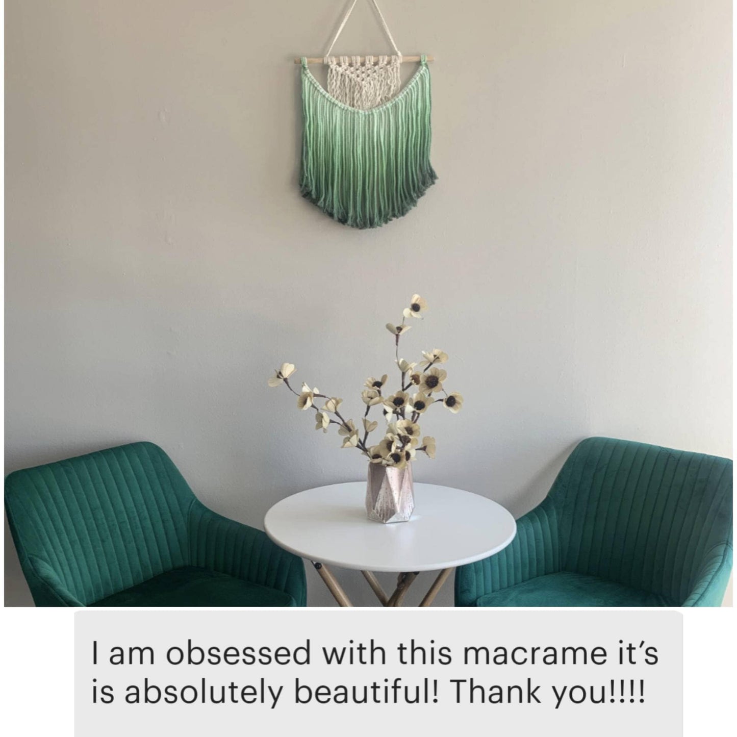 Customizable Boho wall hanging in Ombre Colors