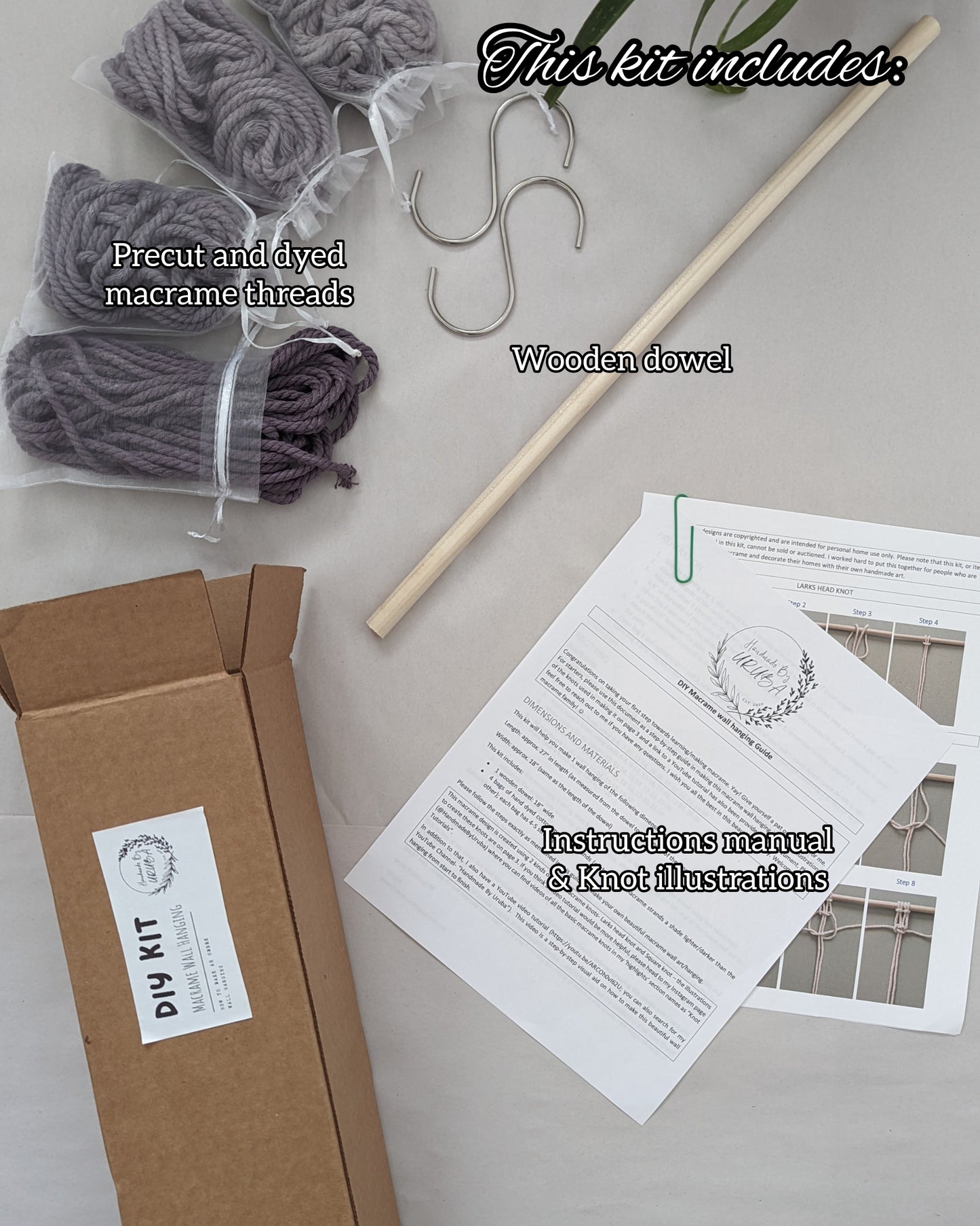 DIY Beginners Macrame Kit & Step-by-Step guide