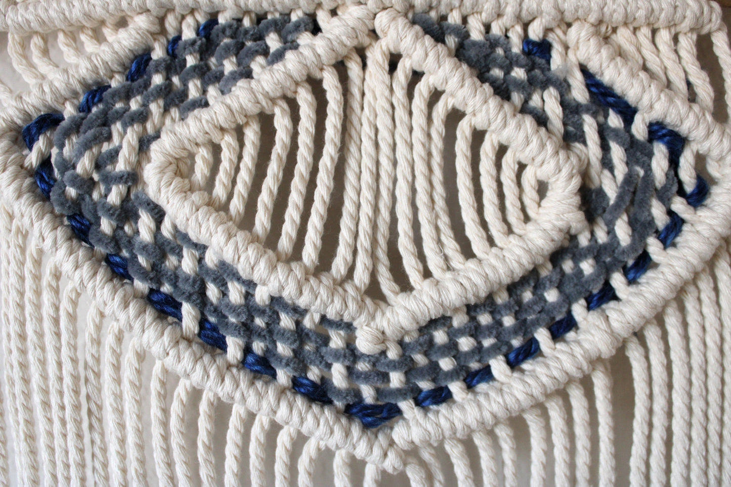 Macraweave Handmade Wall Hanging Art - 'Smokey'