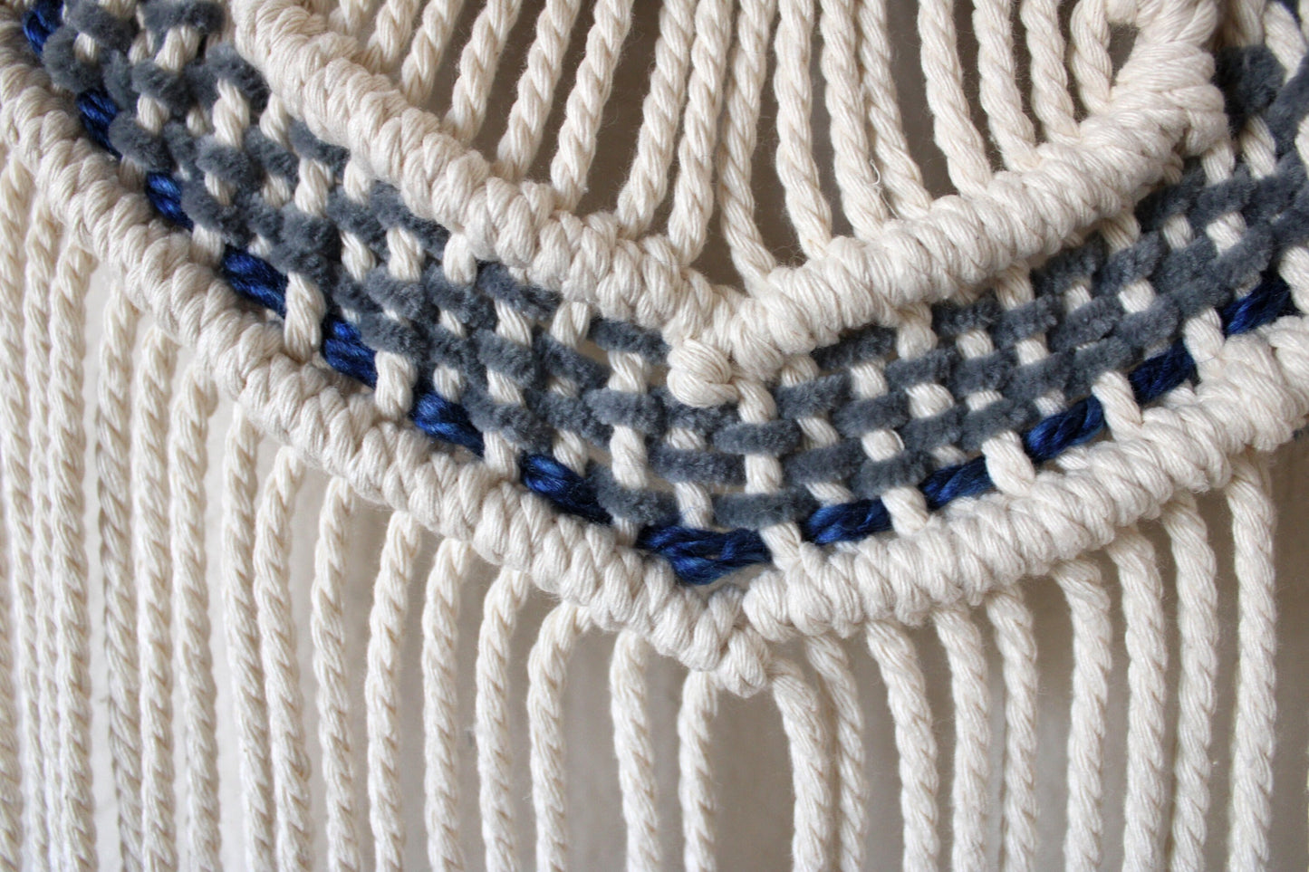 Macraweave Handmade Wall Hanging Art - 'Smokey'