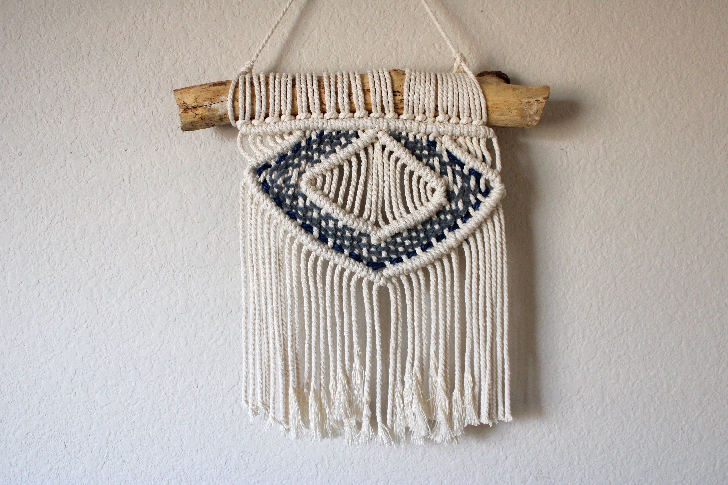 Macrame handmade wall hanging, Bohemian hand woven wall