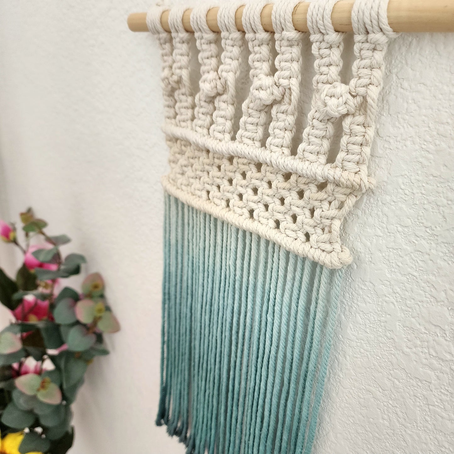 Ombre Handmade Macrame Tapestry Wall Art - 'Jane'