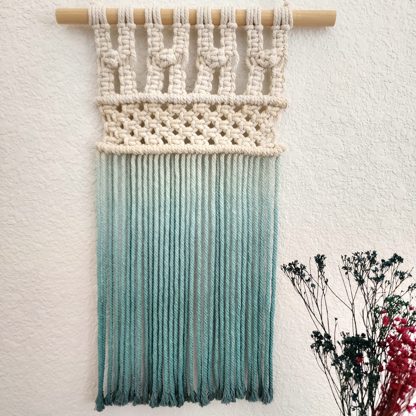 Ombre Handmade Macrame Tapestry Wall Art - 'Jane'