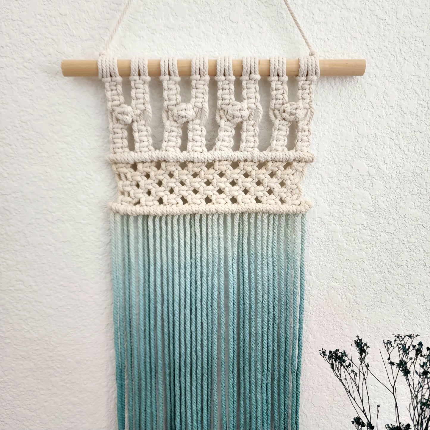 Ombre Handmade Macrame Tapestry Wall Art - 'Jane'