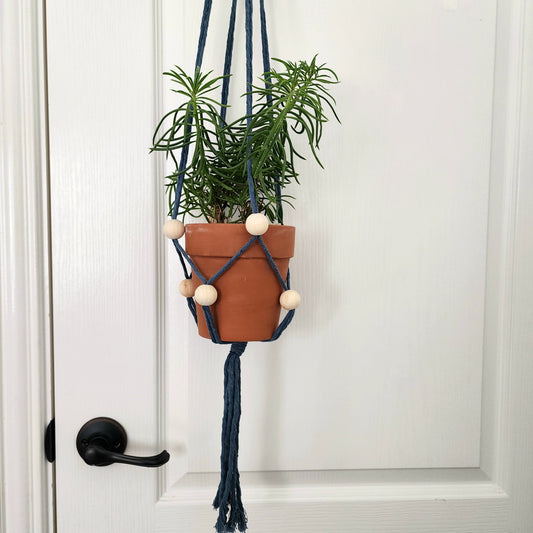 Beaded Macrame Plant Hanger- adjustable for Any different planters