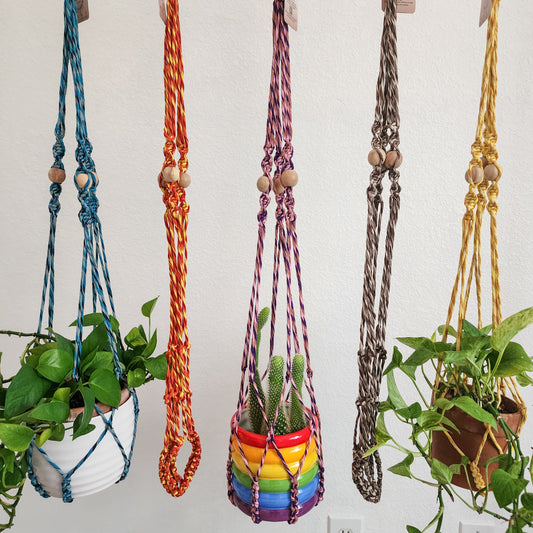 Twisted Harmony Macrame Plant Hanger| Pack of 5 - $10 each | WHOLESALE