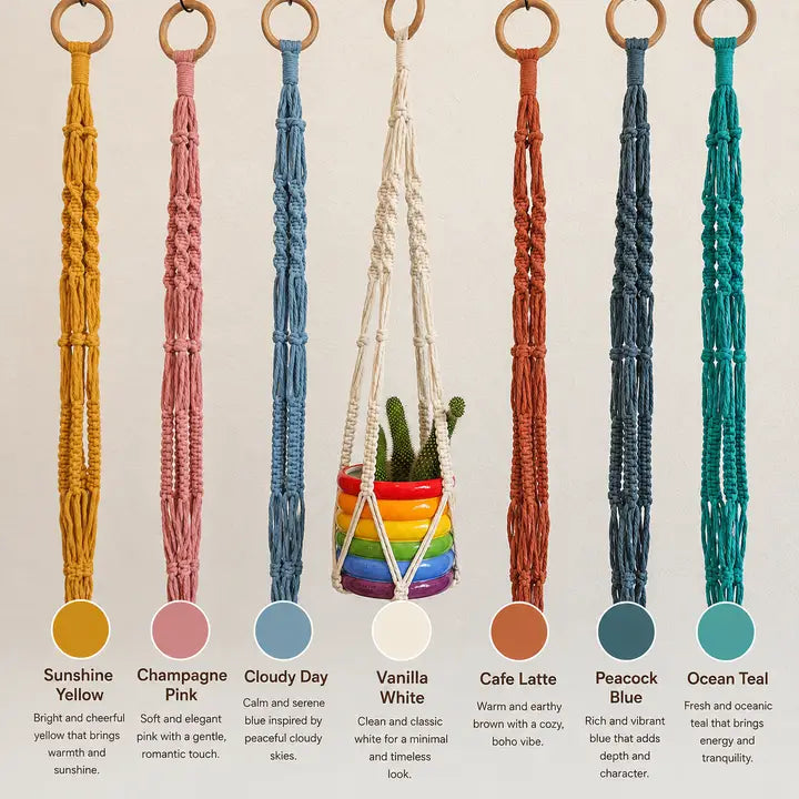 Modern Boho Eco Plant Hanger | Pack of 4 - $8 each | WHOLESALE