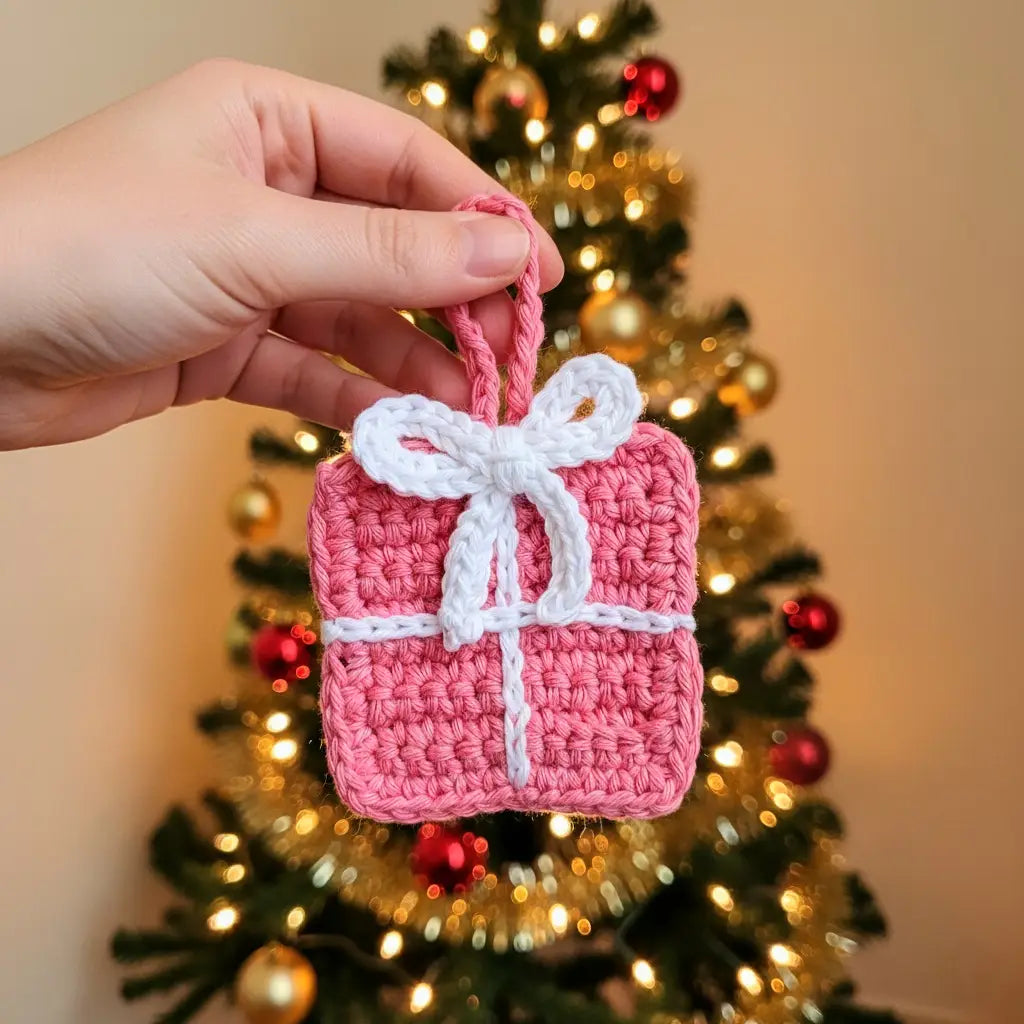 Crochet Christmas Ornament Gift Set | Eco-Friendly Holiday | Pack of 5 - $5 each | WHOLESALE