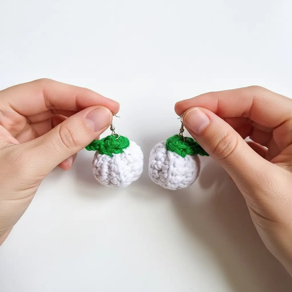 Fruity Charm Earrings | Handmade Crochet Fruit Dangles – Pack of 5 - $5 each WHOLESALE