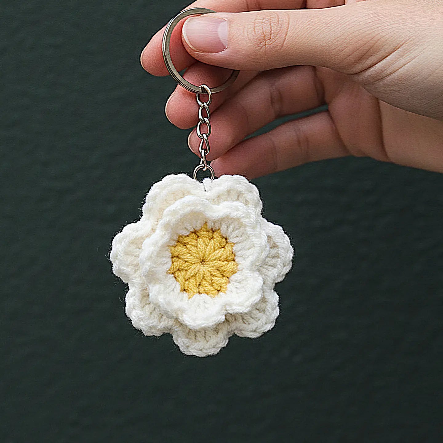 Handmade Colorful floral Keychain | Crochet Bag Charm | Pack of 3 - $3 each | WHOLESALE