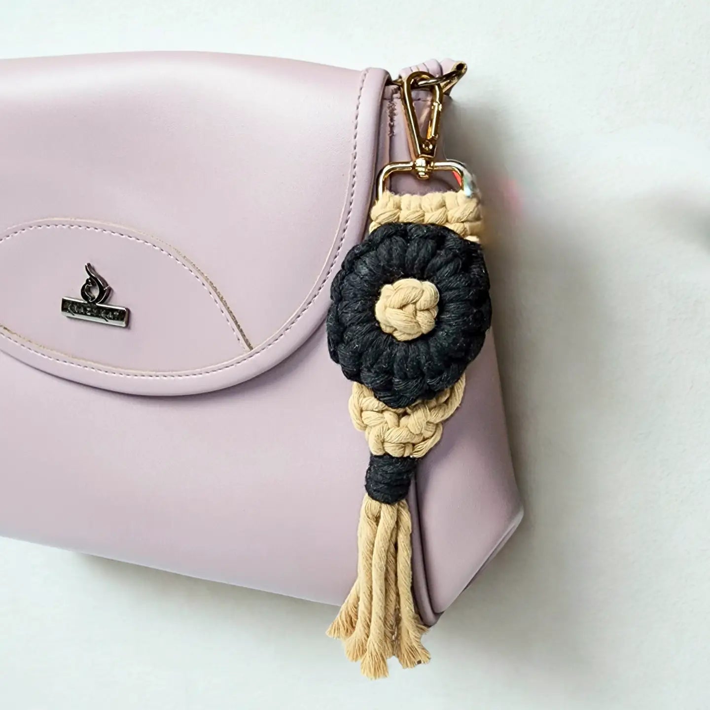 Handmade Flower-Power Keychain | Boho Eco-Friendly Bag Charm | Pack of 5 - $5 each | WHOLESALE