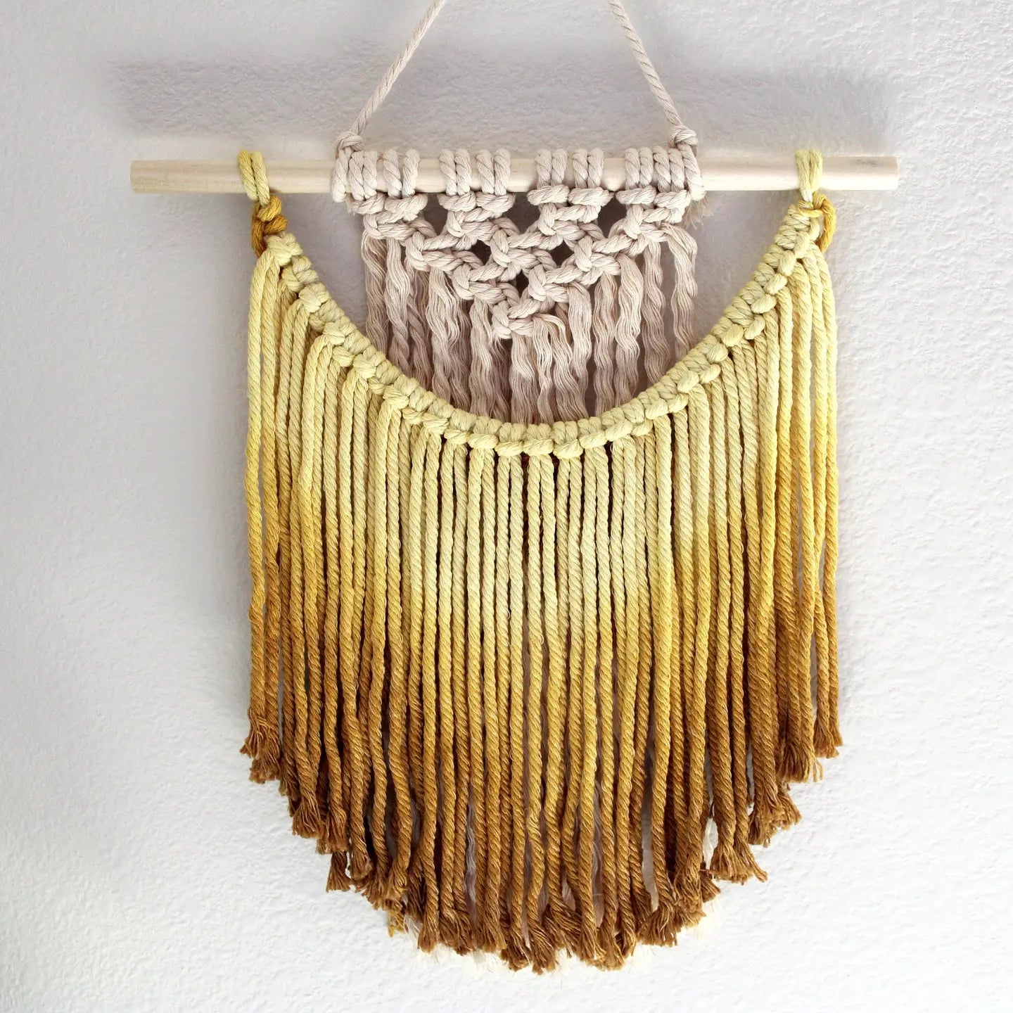 Ombre Handmade Macrame Wall Art | available in 15+ shades | Pack of 3 - $15 each | WHOLESALE