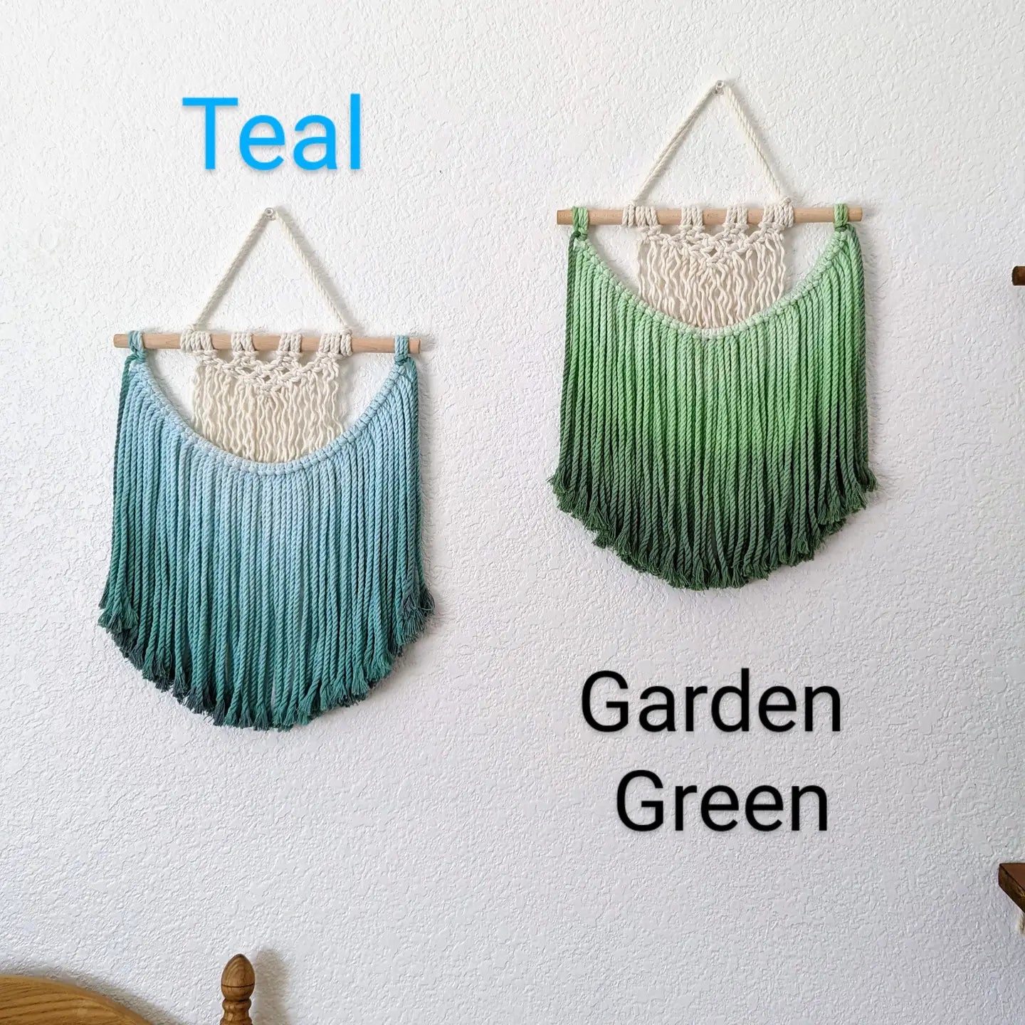 Ombre Handmade Macrame Wall Art | available in 15+ shades | Pack of 3 - $15 each | WHOLESALE