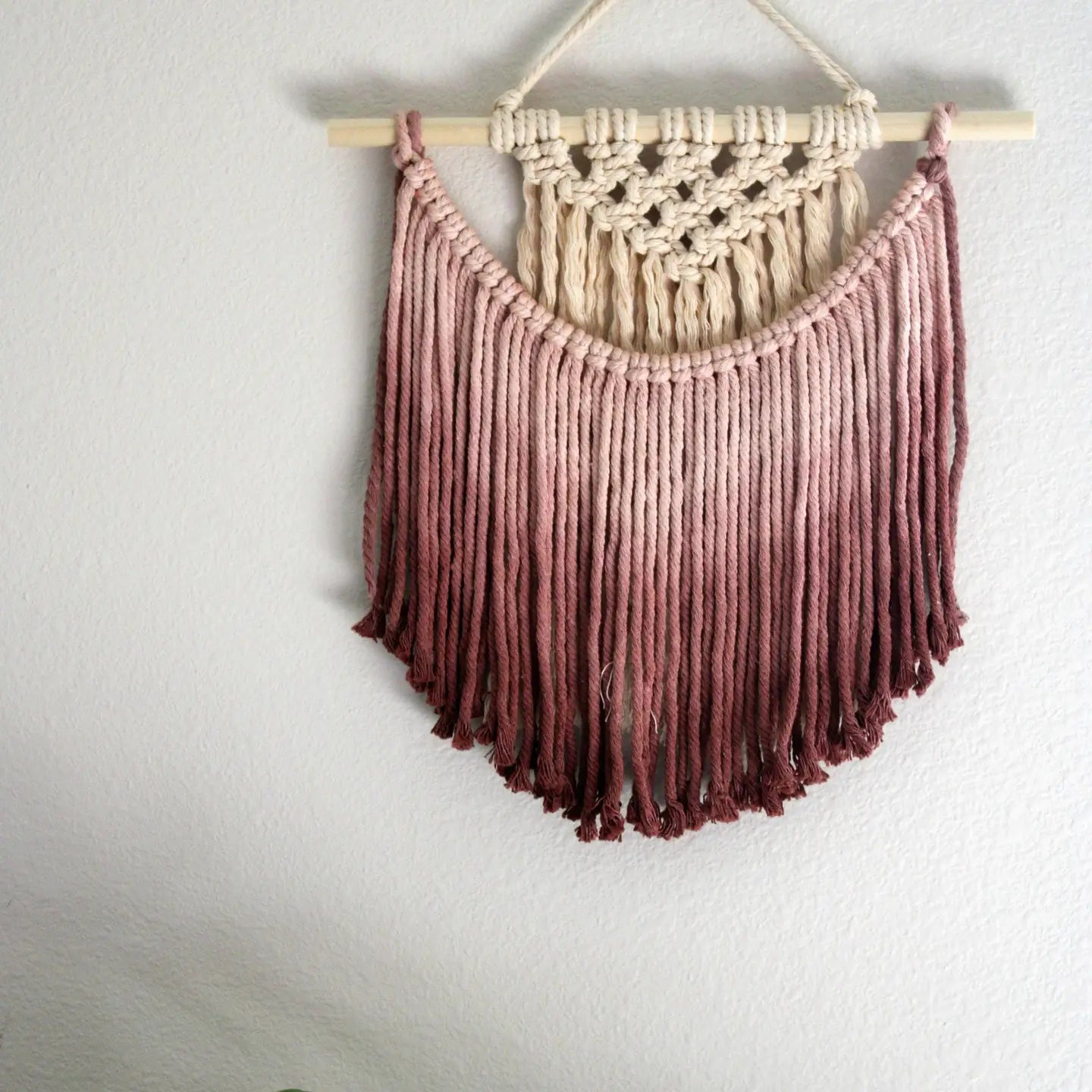 Ombre Handmade Macrame Wall Art | available in 15+ shades | Pack of 3 - $15 each | WHOLESALE