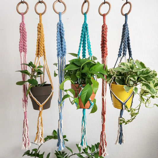 Plant Hanger, Handmade Plant Accessories & Gift, Boho Decor | Pack of 3 - $8 each | WHOLESALE