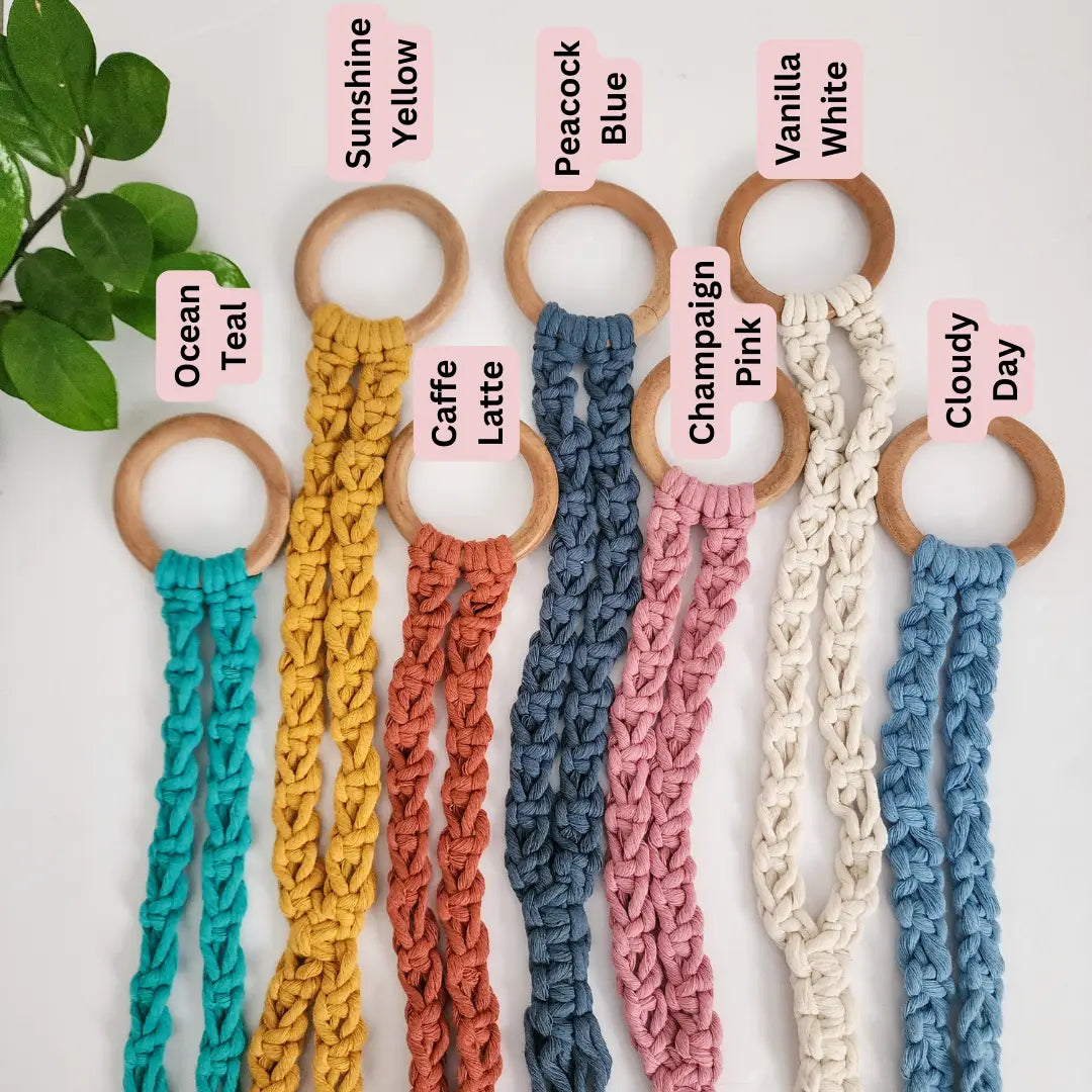 Macrame Hat Hanger | Stylish Wall-Mounted Organizer Pack of 4 WHOLESALE