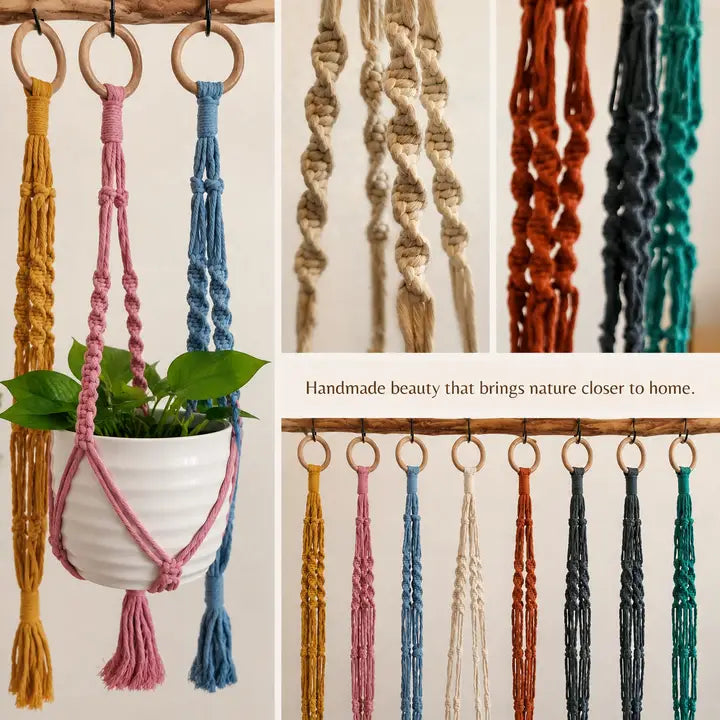 Modern Boho Eco Plant Hanger | Pack of 4 - $8 each | WHOLESALE