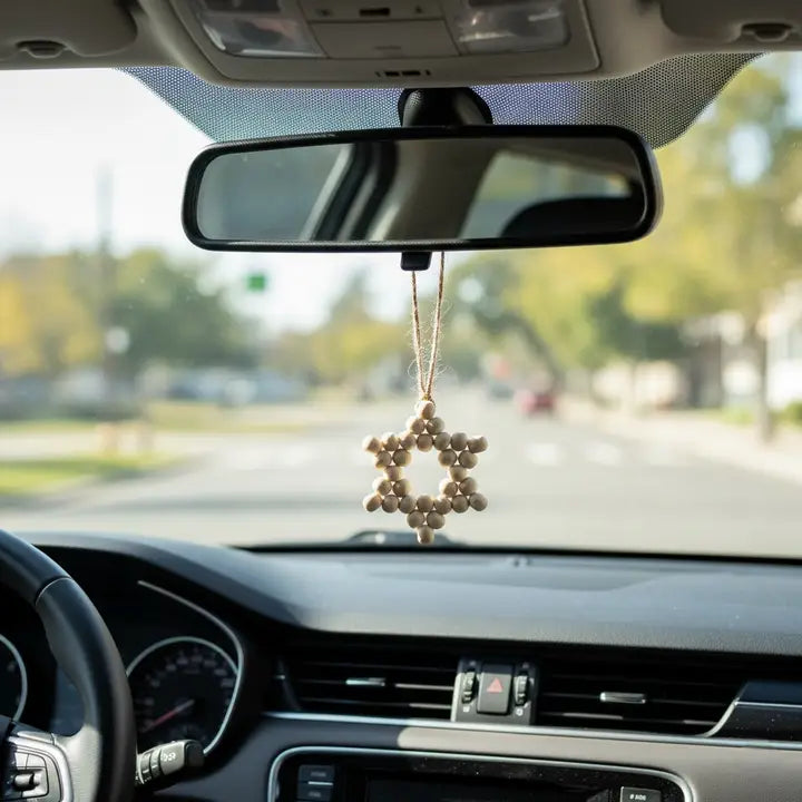 Beaded Star Ornament | Nordic Christmas & Hanukkah Decor - Pack of 3 - $5 each WHOLESALE