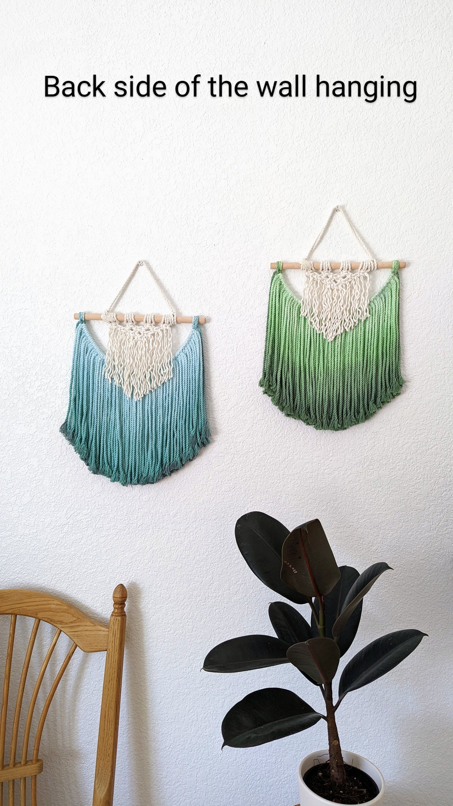 Ombre Handmade Macrame Mini Wall Art in Multiple Colors - ' Mini Uruvar'