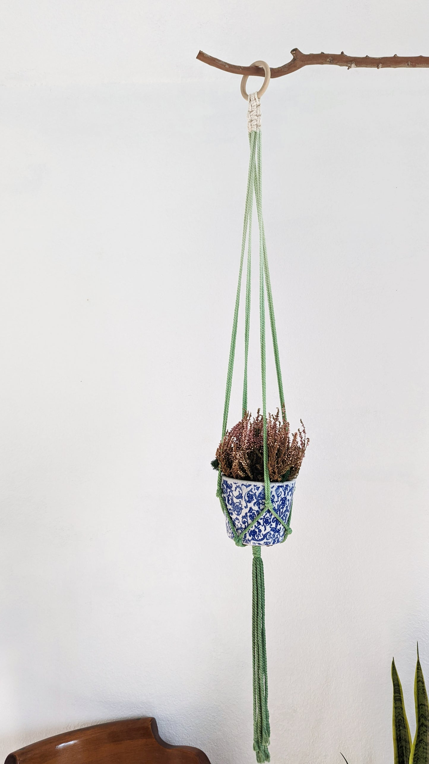 Handmade and Dip-Dyed Plant Hanger - 'Ivy' WHOLESALE