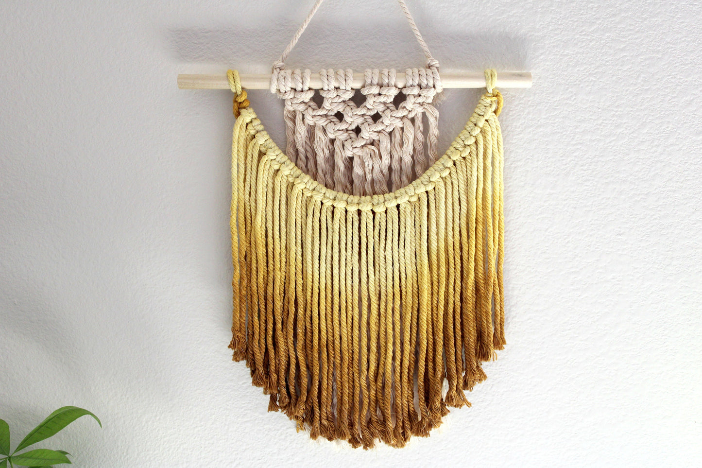 Ombre Handmade Macrame Mini Wall Art in Multiple Colors - ' Mini Uruvar'