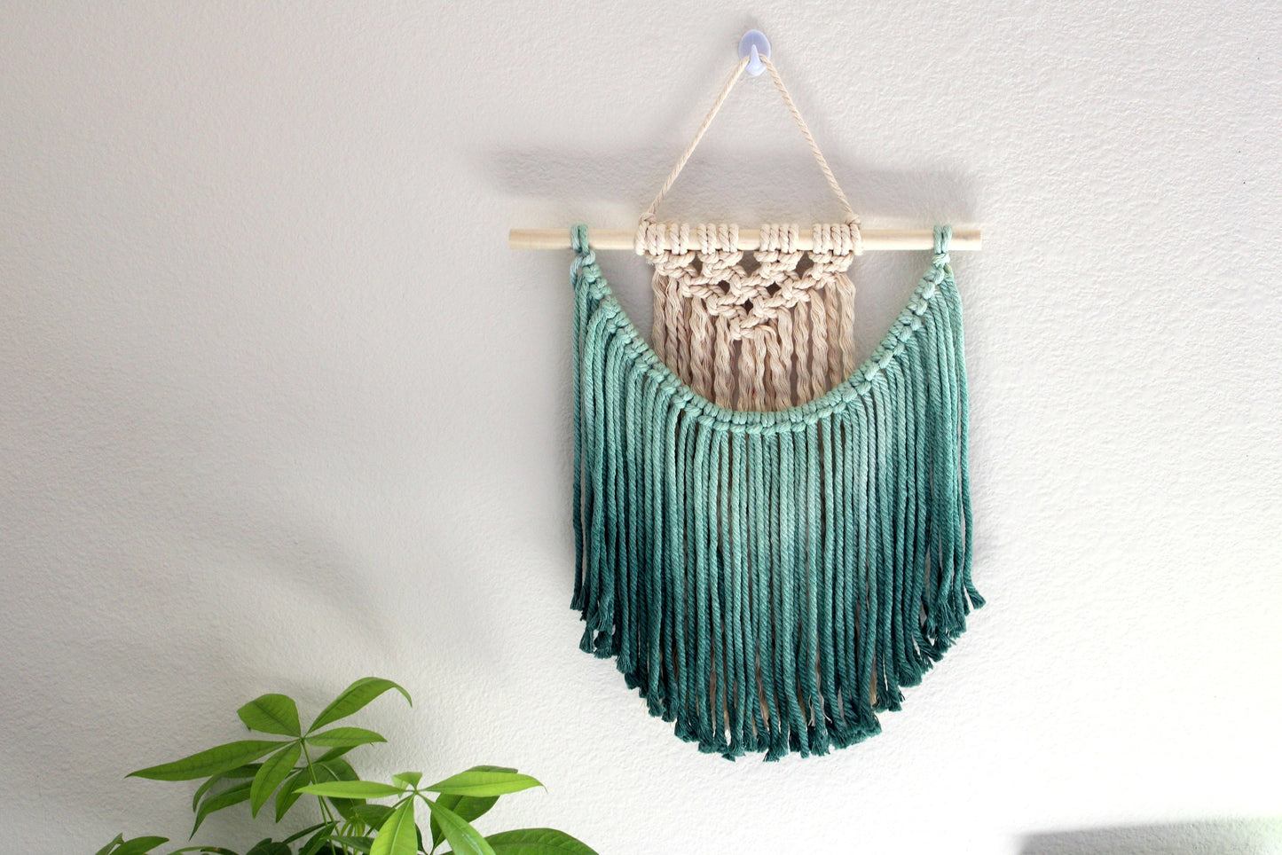 Ombre Handmade Macrame Mini Wall Art in Multiple Colors - ' Mini Uruvar'