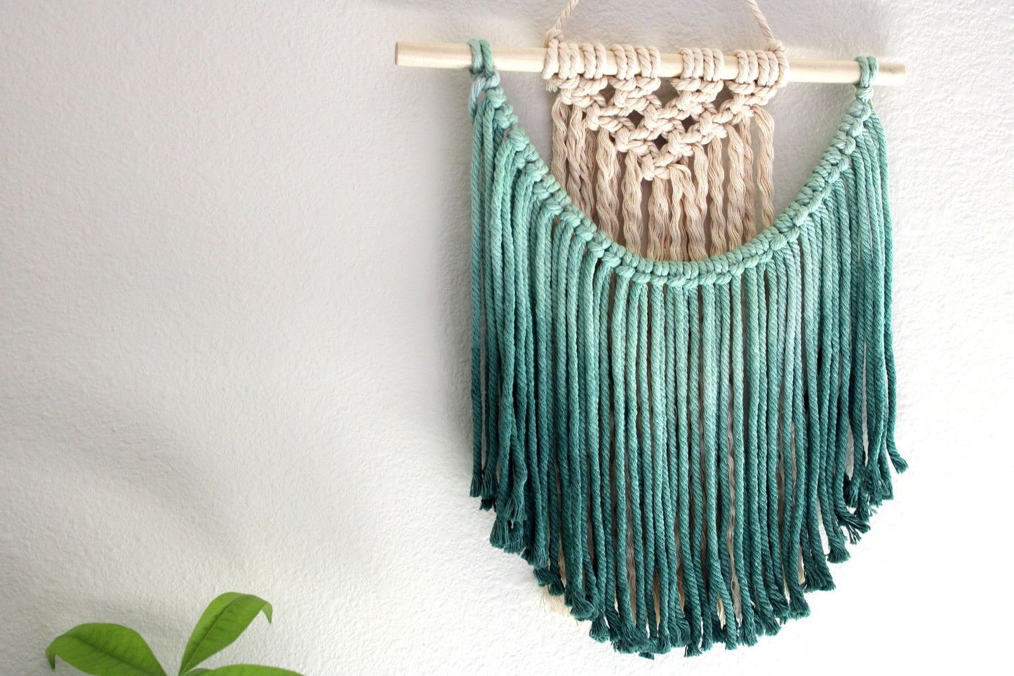 Ombre Handmade Macrame Mini Wall Art in Multiple Colors - ' Mini Uruvar'