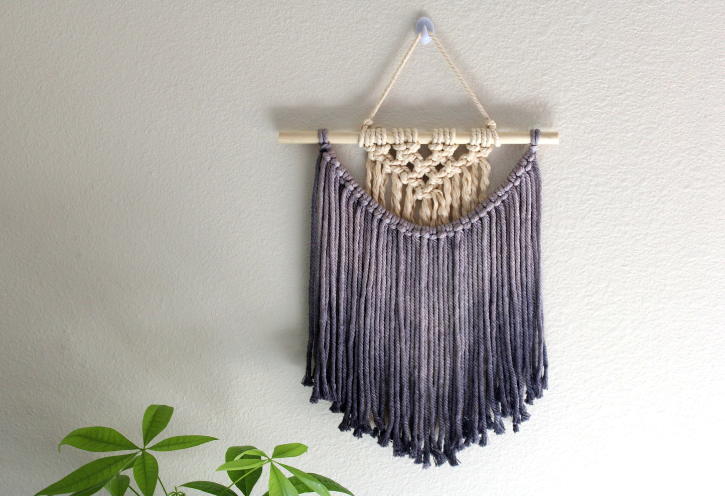 Ombre Handmade Macrame Mini Wall Art in Multiple Colors - ' Mini Uruvar'