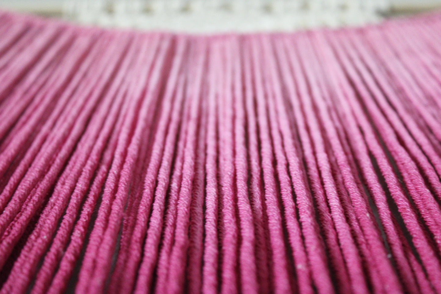 Handmade Macrame wall hanging in Magenta Pink, Bohemian home Decor, Handwoven and Dip-Dyed Tapestry, Chic Ombre Natural Cotton Art Piece